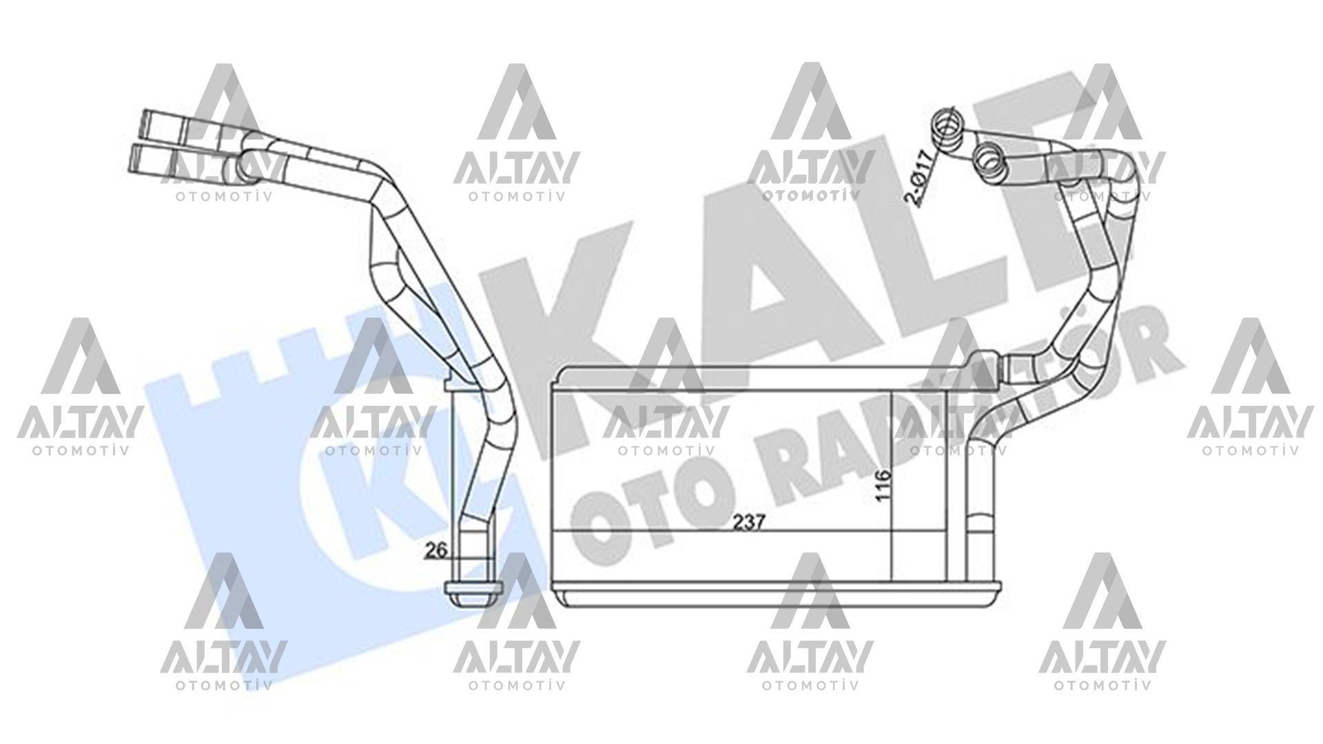 Mitsubishi L200 Kalorifer Radyatörü 2006-2015 Radyatör L OEM 7801A382